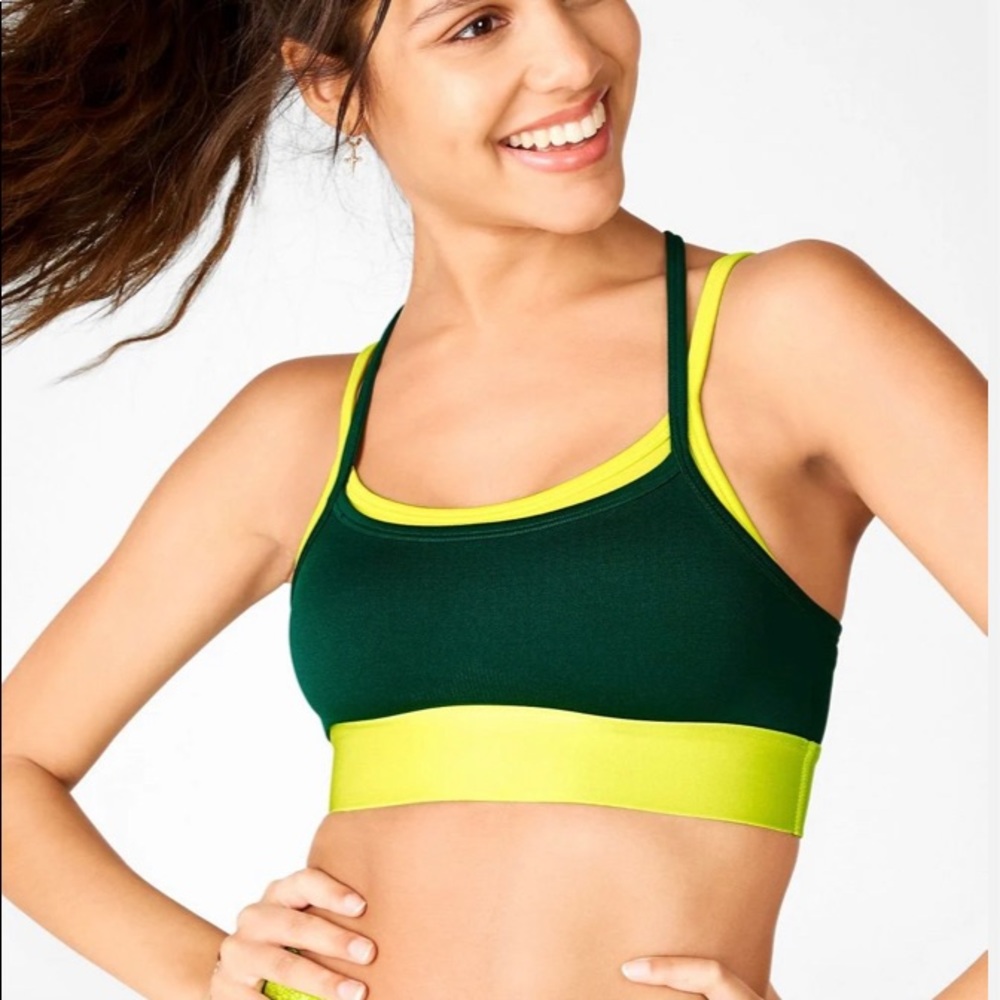 Fabletics poppy seamless scrappy sports bra